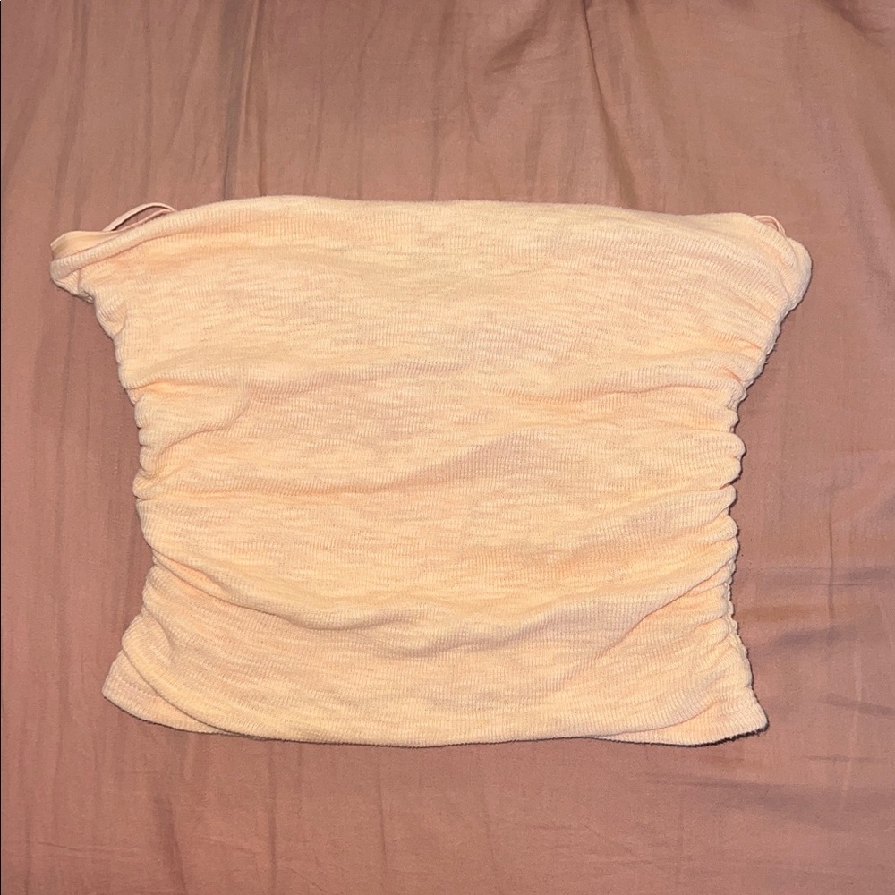 Free People Cream Tube Crop Top